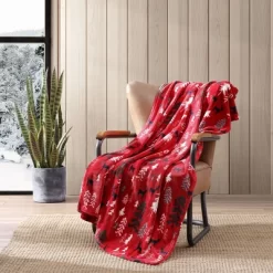 50"x60" Dear Woods Reversible Throw Blanket Red - Eddie Bauer -Northlight Store GUEST 00d5aeae 9eea 4d83 92fb e6f188813483