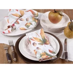 Saro Lifestyle Fall Leaf Napkin, 20" Square, Multi (Set Of 4) -Northlight Store GUEST 00f02bff 5d8e 4aea 9245 59bf43ad8478