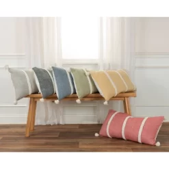 14"x26" Oversized Striped Poly Filled Lumbar Throw Pillow - Rizzy Home -Northlight Store GUEST 013a38da 809e 422c be15 e58b849e7ad7