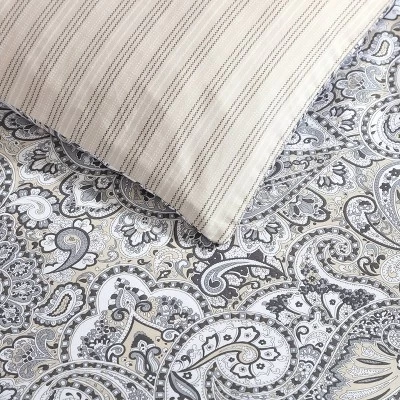 Stone Cottage 3pc King Lancaster 100% Cotton Comforter & Sham Set Gray 8 Stone Cottage 3pc King Lancaster 100% Cotton Comforter & Sham Set Gray - Image 6