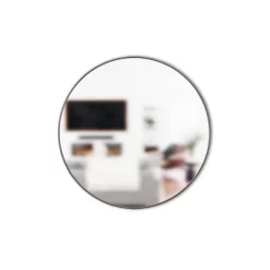 34" Hubba Round Wall Mirror Titanium - Umbra