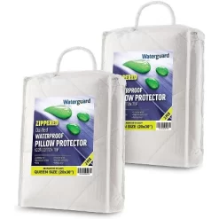 Waterguard Quilted Pillow Protector Cotton White Set Of 4 - Queen -Northlight Store GUEST 02003d3e db80 44db b111 565c42a01406