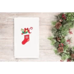 2pk Stockings Holiday Hand Towel Set White - Linum Home Textiles -Northlight Store GUEST 0399cd8c 8bdb 4230 89e3 39cff46e3773
