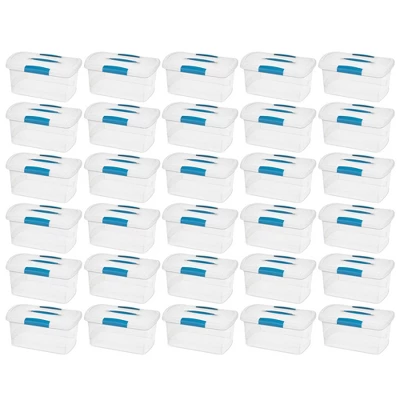 Sterilite Nesting ShowOffs Clear File Box W/ Latches 3 Sterilite Nesting ShowOffs Clear File Box W/ Latches