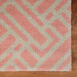 2'x3' ColorStar Deco Grid Door Mat Coral - Bungalow Flooring -Northlight Store GUEST 0554d941 4e45 43af 9fcc 59c5b76152a3