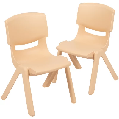 Flash Furniture 2 Pack Plastic Stackable School Chair With 12" Seat Height 3 Flash Furniture 2 Pack Plastic Stackable School Chair With 12" Seat Height