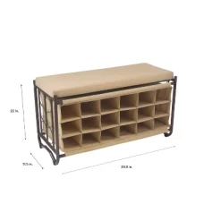 Organize It All Shoe Rack With Bench 11 Organize It All Shoe Rack With Bench -Northlight Store GUEST 05d0b44f 2479 4e29 ae75 7b2b66909258
