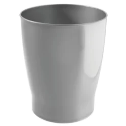 MDesign Slim Plastic Small Round Trash Can Wastebasket Garbage Bin -Northlight Store GUEST 079051a5 94b9 4815 9ca9 9db9ec46b426