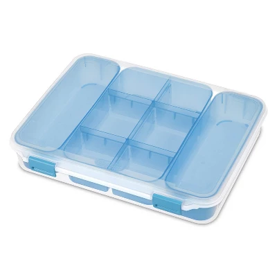 Sterilite Divided Storage Case For Crafting And Hardware (6 Pack) | 14028606 3 Sterilite Divided Storage Case For Crafting And Hardware (6 Pack) | 14028606