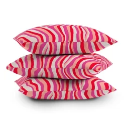 26"x26" Oversized Sunshine Canteen Zebra Striped Square Throw Pillow Pink - Deny Designs -Northlight Store GUEST 09490521 adf5 44c3 abd0 9bf64ef529a7