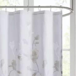 Anise Floral Printed Burnout Shower Curtain -Northlight Store GUEST 0953be1a c49f 4fbf a71c 7beea9d3e59b