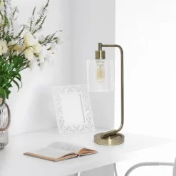 Modern Iron Table Lamp With Glass Shade Antique Brass - Lalia Home 12 Modern Iron Table Lamp With Glass Shade Antique Brass - Lalia Home -Northlight Store GUEST 099a68a8 d970 4120 a2cf 6b6e99eb7169