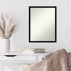 20" X 26" Non-Beveled Jet Black Wall Mirror - Amanti Art -Northlight Store GUEST 099cf319 6409 4a7d b6fa 54f42bcf7efb