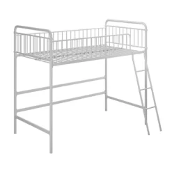 Twin Kaila Metal Loft Bed White - Room & Joy -Northlight Store GUEST 0a2f2e2f 7b96 4b82 978d 208d5c4138c6