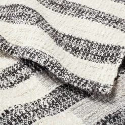 Contrast Edge Stripe Throw Blanket Railroad Gray/Cream - Hearth & Hand™ With Magnolia -Northlight Store GUEST 0a74bc6c 6488 48cf 9a5e 7202f8c219e4