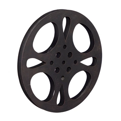 Metal Film Reel Wall Decor Gray - Olivia & May 8 Metal Film Reel Wall Decor Gray - Olivia & May - Image 6