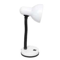 14.25" Traditional Fundamental Metal Desk Task Lamp And Bowl Shaped Shade With Flexi Gooseneck White - Creekwood Home -Northlight Store GUEST 0ae3e071 5af2 4199 8f5b 108c494e4620