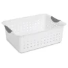 Sterilite Ultra Ventilated Open Top Plastic Storage Organizer Basket With Gray Contoured Carrying Handles -Northlight Store GUEST 0b19a77d ccc0 4df7 b827 0247f7dea5e9