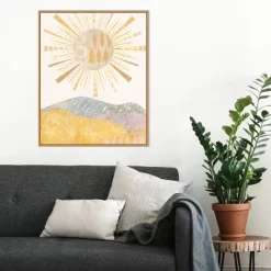 22" X 28" Boho Sunshine II By Courtney Prahl Framed Canvas Wall Art Light Brown - Amanti Art -Northlight Store GUEST 0b62eb8c d152 4dd7 bbce 087775f0e614