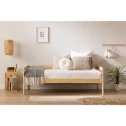 Sweedi Solid Wood 1 Drawer Nightstand Natural Wood - South Shore -Northlight Store GUEST 0b671610 cf13 4b1b af02 76fe6a21c029