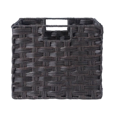 3pc Melanie Woven Fiber 3 Small Basket Set Chocolate - Winsome 6 3pc Melanie Woven Fiber 3 Small Basket Set Chocolate - Winsome - Image 4