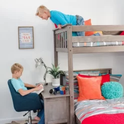 Max & Lily L-Shaped Twin Over Twin Bunk Bed With Bookcase And Desk -Northlight Store GUEST 0b71c991 848c 4971 8dee 7145c0f331e5