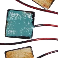 Metal Sunburst Wall Decor With Square Panel Accent Brown - Olivia & May -Northlight Store GUEST 0ba4d31a 6123 4677 a803 689d7ded34f9