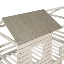 Twin Over Twin Wooden Bunk Bed With Roof, Window, Guardrail And Ladder - ModernLuxe -Northlight Store GUEST 0da276e3 9e9b 4d40 9b33 3980db19238c