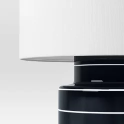 Glossy Table Lamp Navy And White (Includes LED Light Bulb) - Threshold™ -Northlight Store GUEST 0f8f586d 58b0 484f 97b1 53b07fa26894