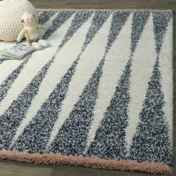 Andreja Striped Shag Kids' Rug - Balta Rugs -Northlight Store GUEST 0fa932e4 ebf4 4271 a4b9 bbe7704f20b0