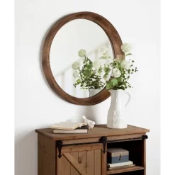 22" Colfax Round Wall Mirror Natural - Kate & Laurel All Things Decor -Northlight Store GUEST 0fad3ca3 c27d 4323 af74 98f093c3ce47