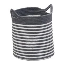 Household Essentials Set Of 3 Cotton Striped Baskets -Northlight Store GUEST 10a975d3 e5e1 4f50 9633 08bc9bc6cae6