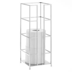 MDesign Metal Toilet Paper 3-Jumbo Roll Storage Reserve Tower Stand -Northlight Store GUEST 10cc34fe 068a 4419 a62a a463438c3397