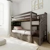 Max & Lily Twin Over Twin Staircase Bunk Bed With Storage Drawers -Northlight Store GUEST 1328978e a82b 490d bd93 1e8ec178311c