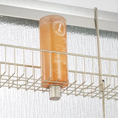 MDesign Wide Metal Over Door Hanging Shower Caddy, 2 Hooks And Baskets 4 MDesign Wide Metal Over Door Hanging Shower Caddy, 2 Hooks And Baskets - Image 2