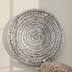 Mother Of Pearl Plate Handmade Mosaic Wall Decor Silver - Olivia & May -Northlight Store GUEST 139fc4ba 7a34 4a69 8f5c f656a140d9aa