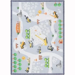 Well Woven Construction Vehicles Playmat Apollo Kids Collection Grey Multi Area Rug -Northlight Store GUEST 1467fcbb d494 406b 9a04 cdaf221db33d