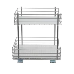 Household Essentials 15" 2-Tier Pantry Organizer Nickel -Northlight Store GUEST 1475e24b 66da 4732 b4cc b5b9da0723ec