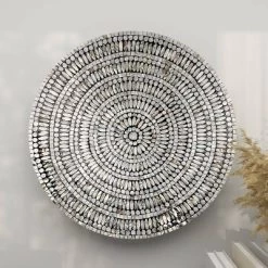 Mother Of Pearl Plate Handmade Mosaic Wall Decor Silver - Olivia & May -Northlight Store GUEST 14af9fab e3c1 4c18 8e4b 26a0c51f8f6c
