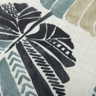 22"x22" Oversize Poly-Filled Leaf Pattern Botanical Indoor/Outdoor Square Throw Pillow - Rizzy Home 4 22"x22" Oversize Poly-Filled Leaf Pattern Botanical Indoor/Outdoor Square Throw Pillow - Rizzy Home - Image 2