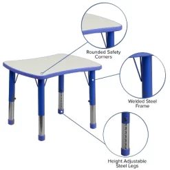 Flash Furniture 21.875"W X 26.625"L Rectangular Plastic Height Adjustable Activity Table 14 Flash Furniture 21.875"W X 26.625"L Rectangular Plastic Height Adjustable Activity Table -Northlight Store GUEST 15da54cc be4e 484b bfb2 33b11d5b444c