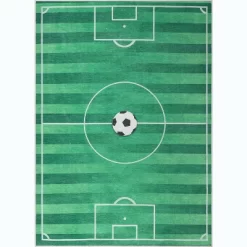 Well Woven Soccer Field Playmat Apollo Kids Collection Green Area Rug -Northlight Store GUEST 166b79f7 0ac5 4959 bf4a fe0f9f9d6c2a
