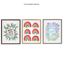 18" X 24" Sylvie Raindow Collection Framed Canvas Wall Art By Cat Coquillette Gold - Kate And Laurel -Northlight Store GUEST 168e53c9 6b55 4939 97aa 64d964ef1fde