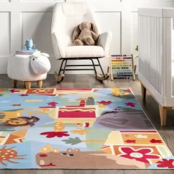 NuLOOM Paxton Machine Washable Kids Zoo Nursery Or Playroom Area Rug 16 NuLOOM Paxton Machine Washable Kids Zoo Nursery Or Playroom Area Rug -Northlight Store GUEST 16b50c83 90cb 439e 94cf f7f668d67778