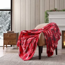 50"x60" Dear Woods Reversible Throw Blanket Red - Eddie Bauer -Northlight Store GUEST 1740c415 ba82 4625 8374 895bd912e6e3