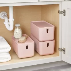 Cade Lidded Storage Bin Blush - IDESIGN 10 Cade Lidded Storage Bin Blush - IDESIGN -Northlight Store GUEST 18366a86 9f1f 4611 939b aa5c2822b048