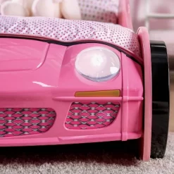 Twin Naglin Racing Car Bed With Led Headlight Pink - HOMES: Inside + Out -Northlight Store GUEST 191dacaa 9e3c 4180 befd 1ac3e0e39890