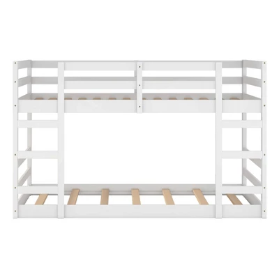 Twin Over Twin Bunk Bed With Ladder-ModernLuxe 5 Twin Over Twin Bunk Bed With Ladder-ModernLuxe - Image 3