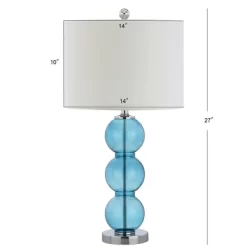 (Set Of 2) 27" Bella Glass Triple Sphere Table Lamp Sky Blue (Includes LED Light Bulb) - JONATHAN Y -Northlight Store GUEST 1a6a9d7f 0119 463d bc11 c9e05c20074b