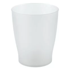 MDesign Slim Plastic Small Round Trash Can Wastebasket Garbage Bin -Northlight Store GUEST 1bba391f 15ba 4b22 81ba 46902418203a